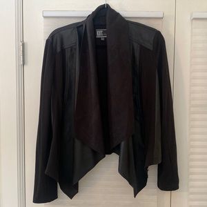 Faux leather light jacket